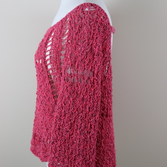 Free People Coral Knit Topper Size Small - Picture 3 of 8